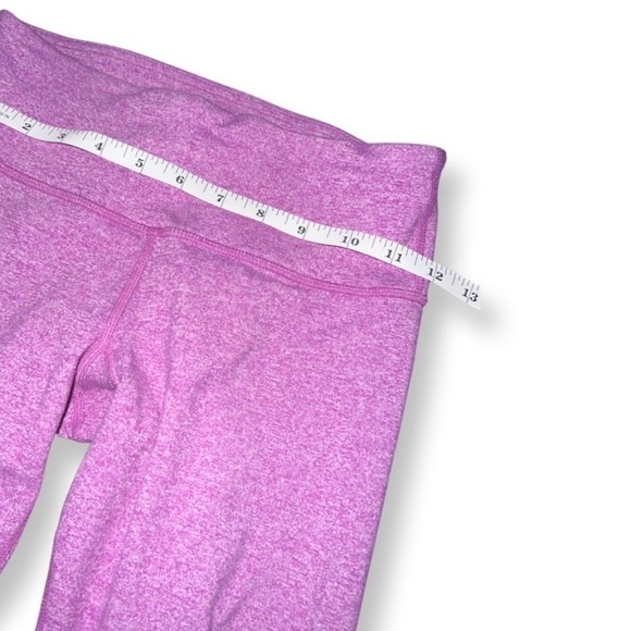 LULULEMON Purple Speckled Crop Leggings Size 4 - Picture 4 of 6